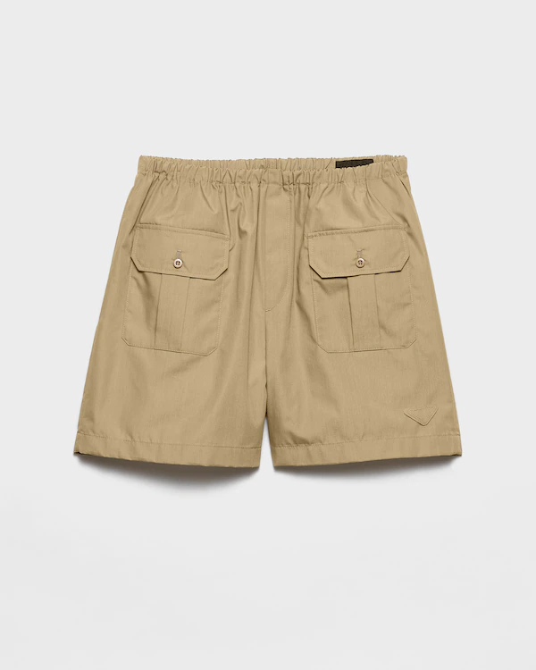 Bermudas aus Baumwollpopeline