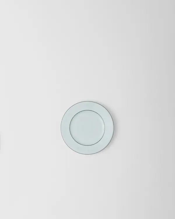 Set aus zwei Porzellan-Brötchentellern - Celadon