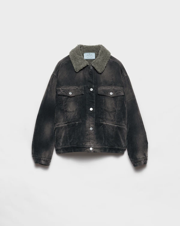 Kordjacke mit Blouson-Schnitt