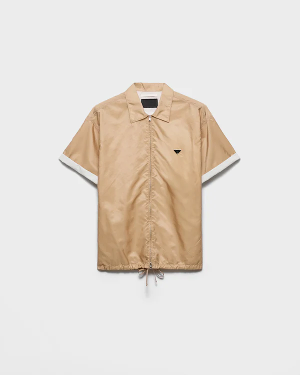 Shortsleeve Re-Nylon-Reißverschlusshemd