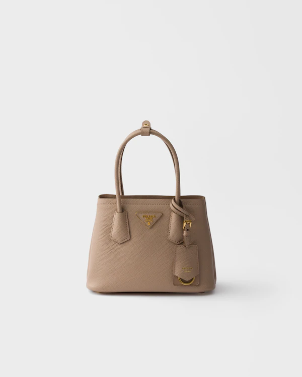 Prada Doppel-Saffiano-Ledermini-Tasche