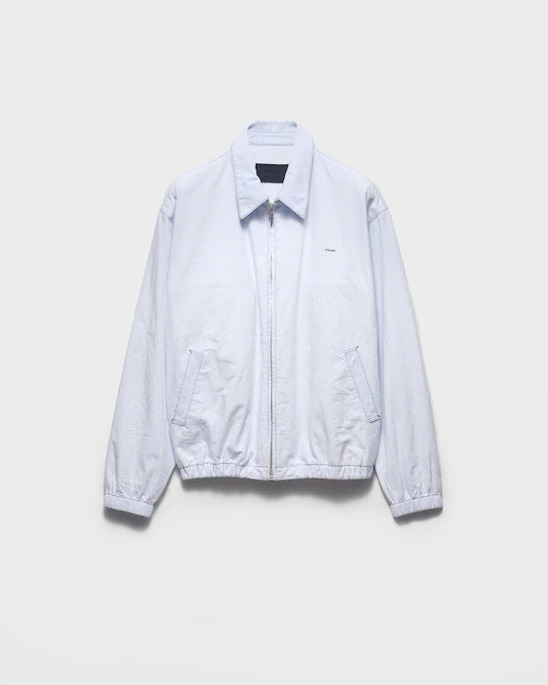 Chambray-Lederjacke