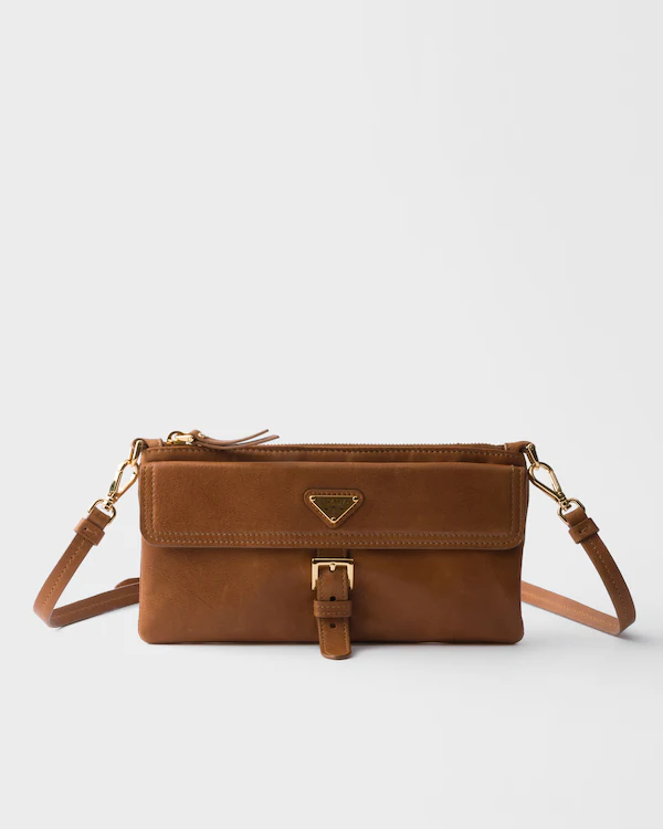 Nappa-Ledertasche mit Schultergurt