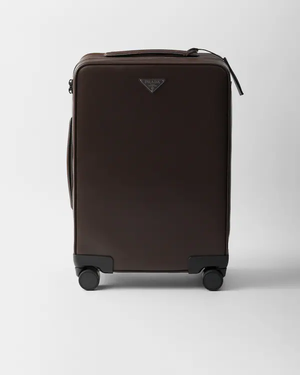 Gepäckwagen aus Saffiano-Leder