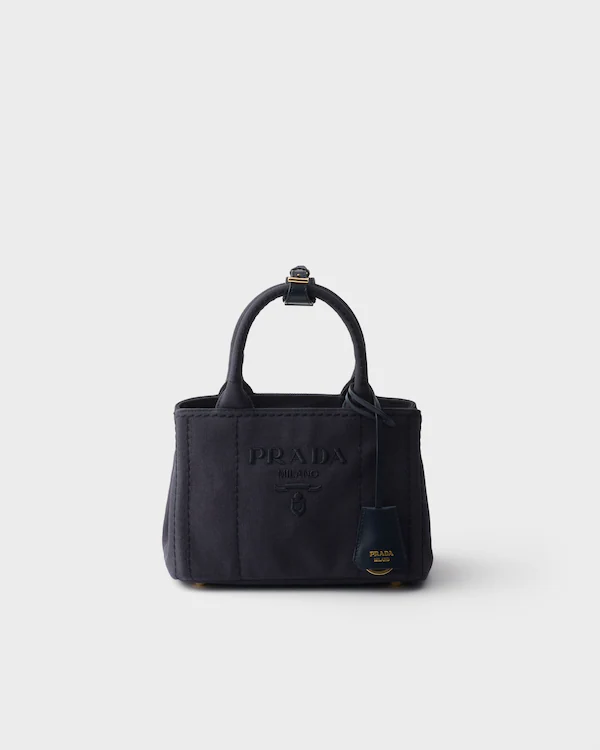 Prada Jardinière Baumwoll-Canvas-Mini-Tasche