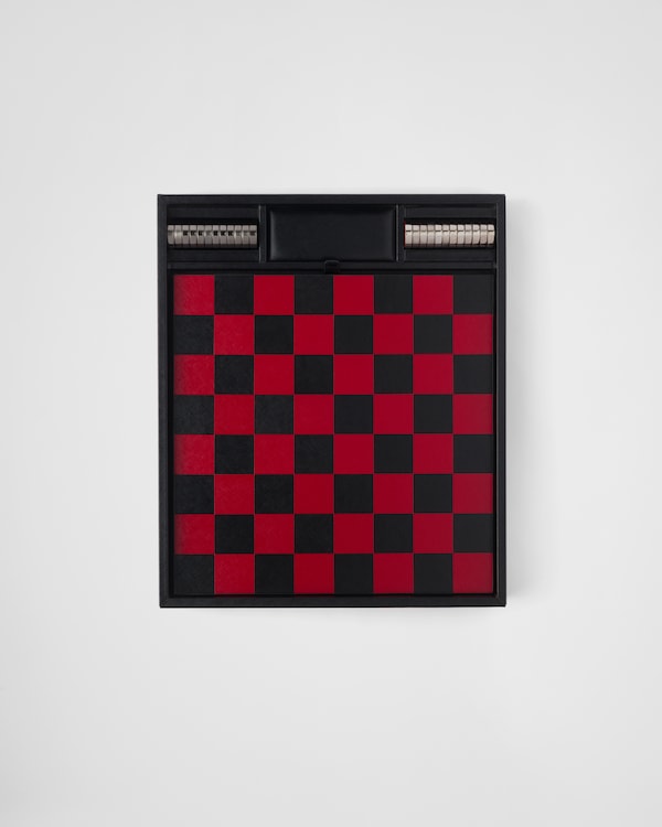 Saffiano-Leder-Checkers-Set