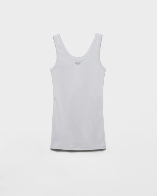Rippengestricktes Tanktop