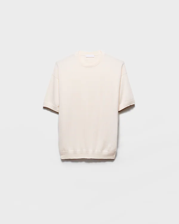 Cashmere-Pullover mit Rundhals-Ausschnitt