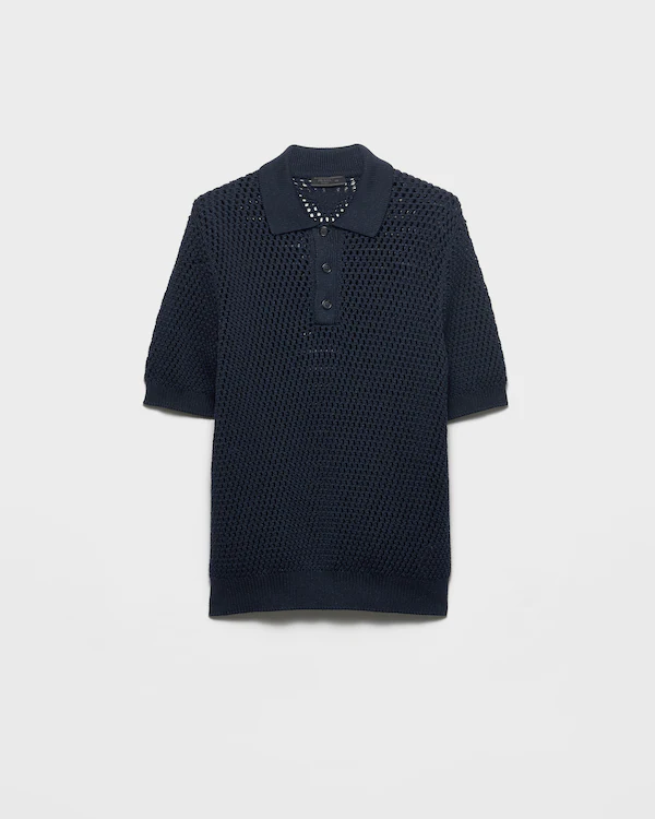 Polo-Shirt aus Leinen und Baumwolle
