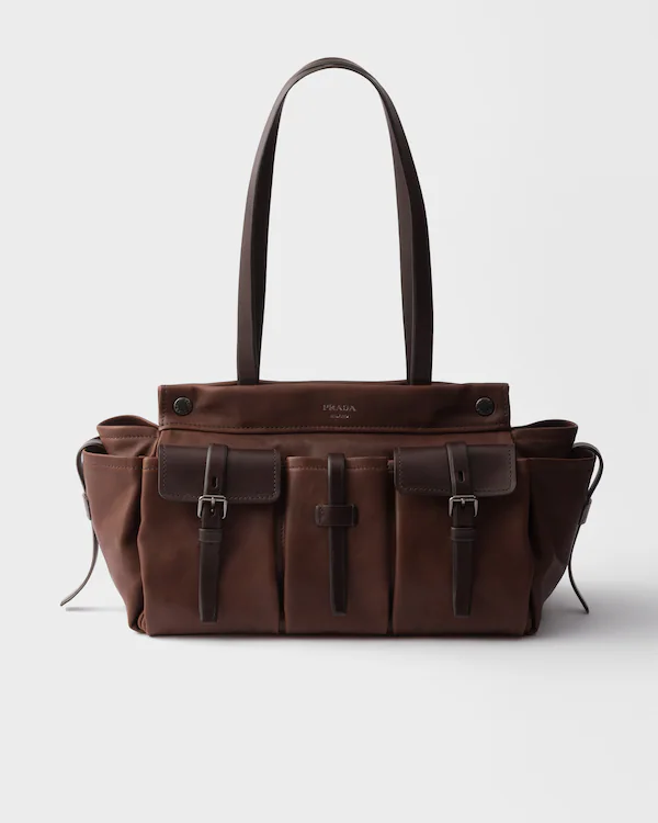 Prada Route große Leder-Tasche