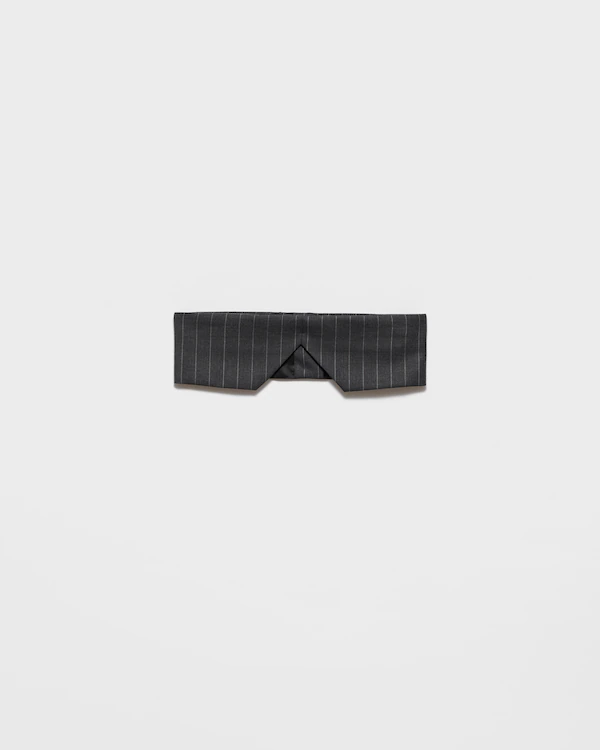 Pinstripe-Woll-Bandeau-Top