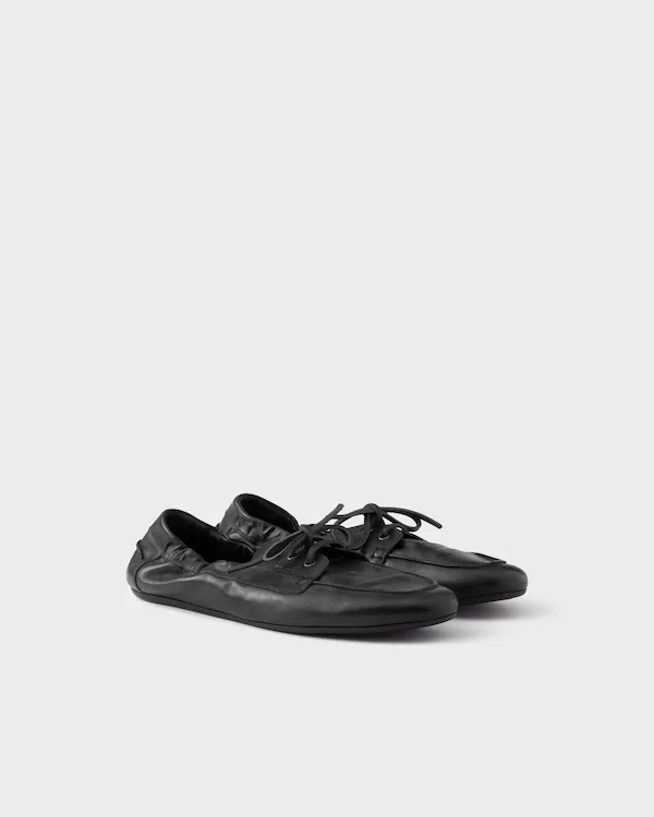 Shuffle antiquiertes Leder-Schnürschuhe