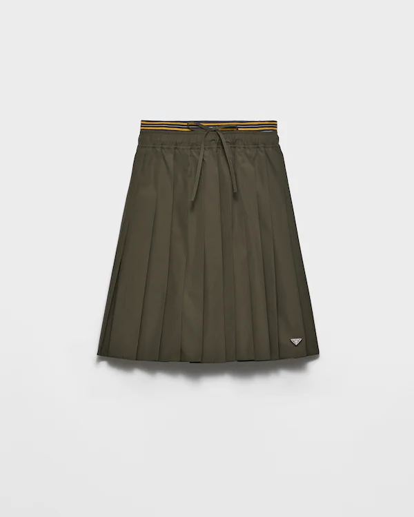 Pleated-Poplin-Midi-Rock