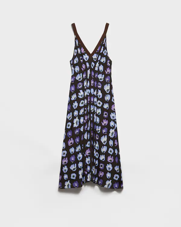 Blumendruck-Moroccan-Kleid