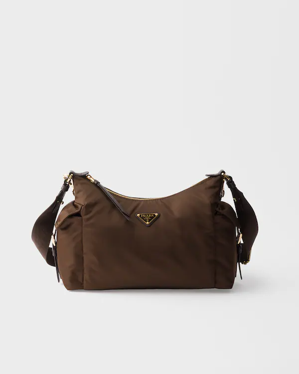 Prada Explore große Re-Nylon- und Lederhandtasche