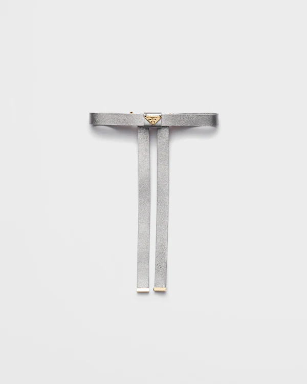 Haarclip aus Nappaleder