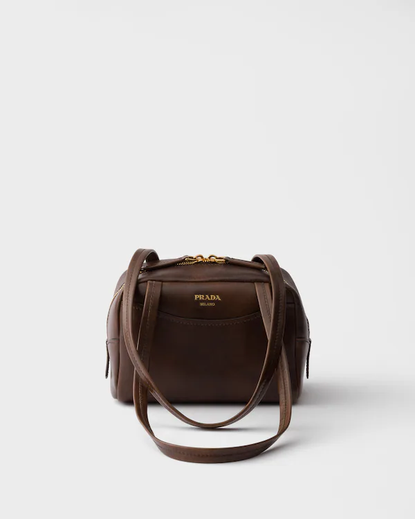 Prada Carry Mini-Handtasche aus antikem Leder